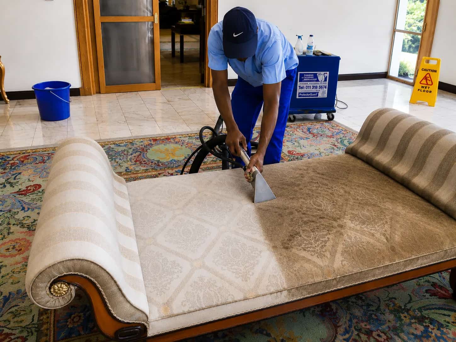 Upholstery Cleaning by Famous Cleaning Services